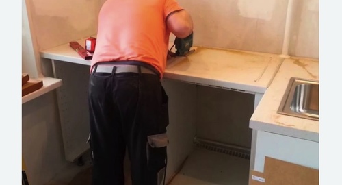 Сборка кухонного гарнитура. Коньково 